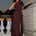 KASSI ONE SHOULDER MIDI DRESS - BITTER CHOCOLATE