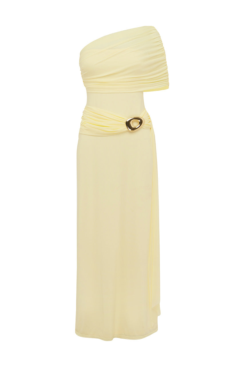 KASSI ONE SHOULDER MIDI DRESS - BUTTER - KASSIDRAPEDONESHOULDERMIDIDRESSBUTTER_18