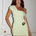 KASSI ONE SHOULDER MINI DRESS - KEY LIME