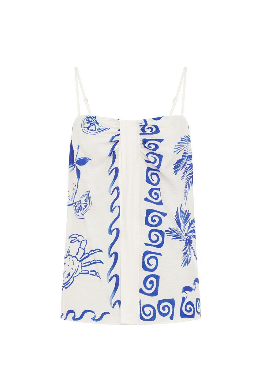 KATRI TOP - ASTLEY BLUE - KATRITOPASTLEYBLUE