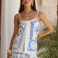 KATRI TOP - ASTLEY BLUE