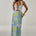 KEAGAN CUTOUT KNIT MAXI DRESS - WHITE/LANA GREEN