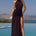 KESARI HIGH NECK MAXI DRESS - BLACK