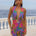 KIATA PLUNGE V-NECK MINI DRESS - DIAZ IRIS