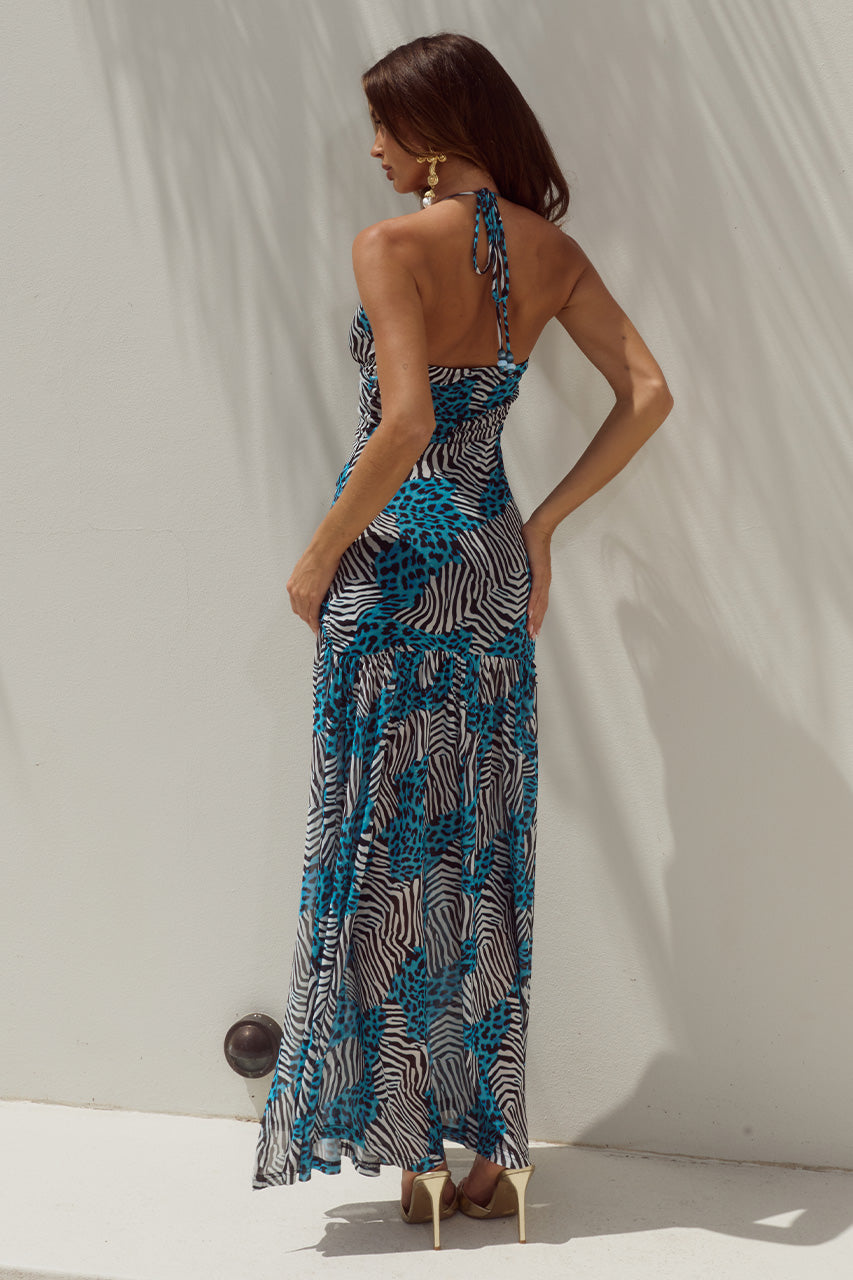 KIKI HIGH SLIT MAXI DRESS - DANTE TEAL - KIKIHIGHSLITMAXIDRESS-DANTETEAL-06