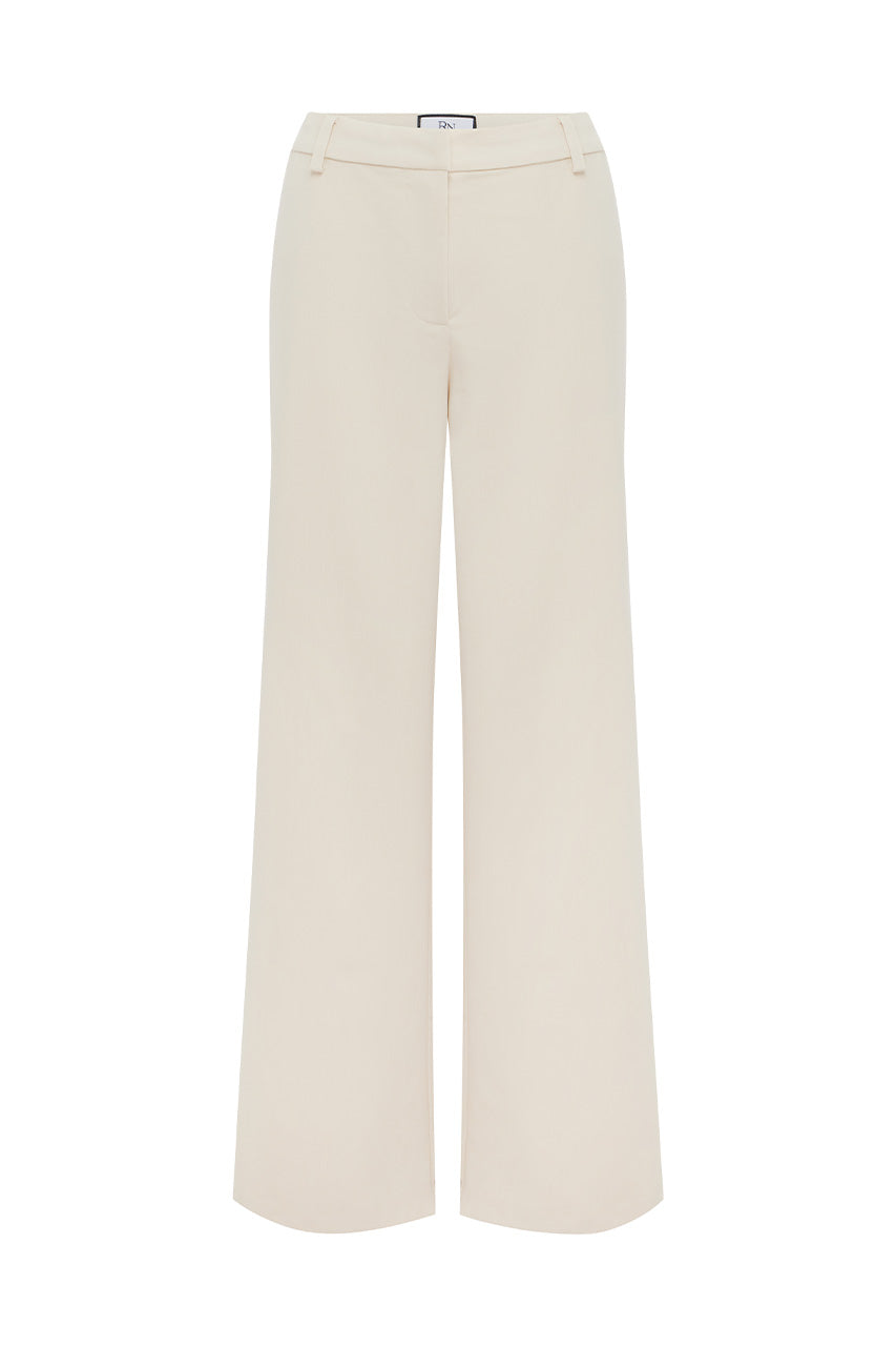 KIKO LOW RISE TAILORED PANTS - VANILLA - KIKOLOWRISETAILOREDPANTS-VANILLA