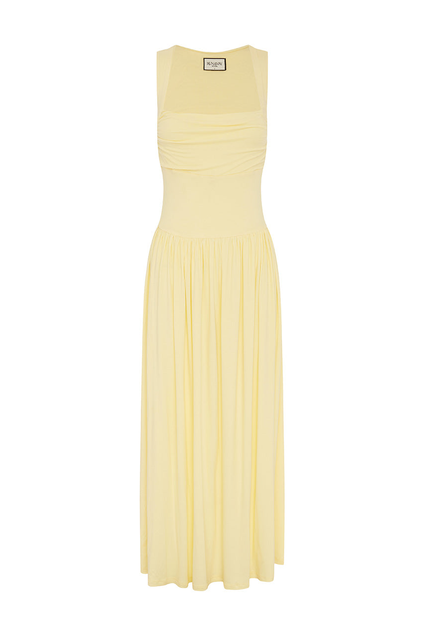 KIMBA MAXI DRESS - LEMON - KIMBAMAXIDRESSLEMON