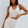 LOU CONTOUR SHORTS - BISCUIT