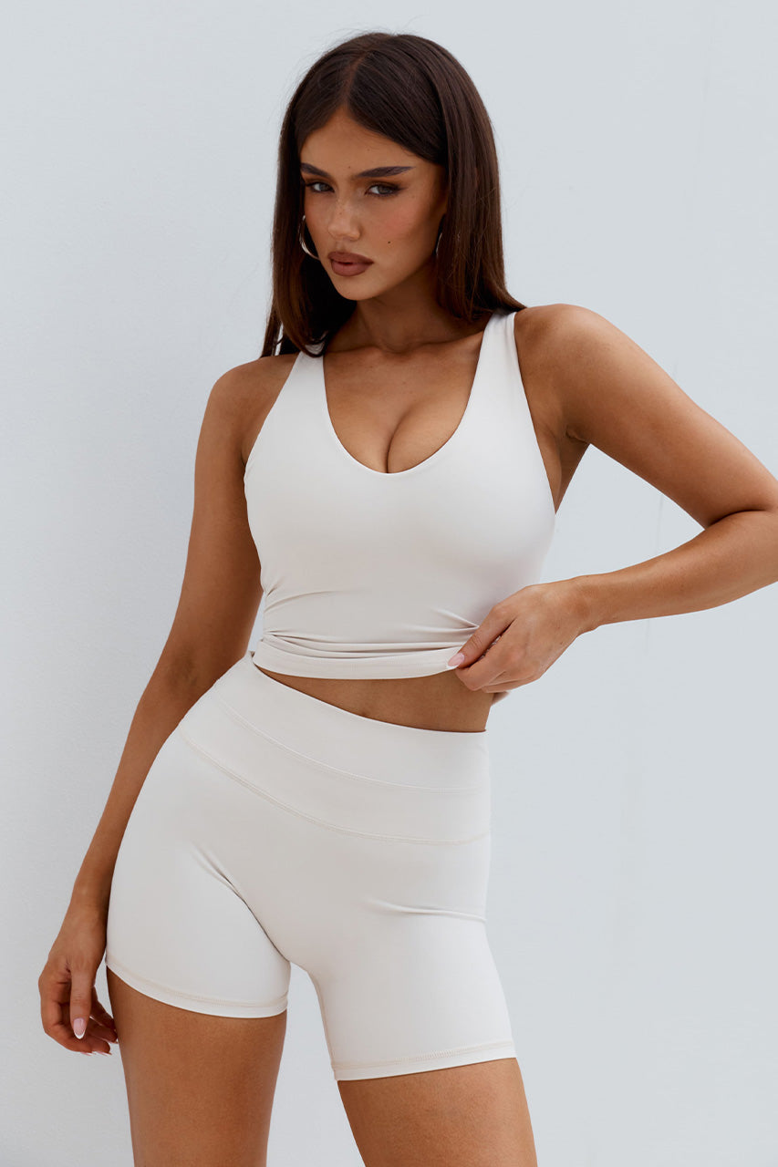 LOU CONTOUR SHORTS - BISCUIT XXL - KIMBERLYFITTEDTANKTOPxLOUCONTOURSHORTS-BISCUIT_-04
