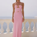 KLEO STRAPLESS MAXI DRESS - PINK