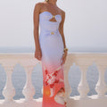 KLEO MAXI DRESS - ICE BLUE OMBRE