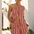KOAH ELASTICATED SHORTS - MYLEY PEACH