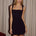 KODY SQUARE NECK MINI DRESS - BLACK