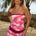 KOLAH STRAPLESS SEQUIN TRIM BUSTIER - FANTASIA PINK