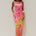 KYRA SCOOP NECK SEQUIN MIDI DRESS - FLORAL OMBRE