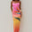 KYRA SCOOP NECK SEQUIN MIDI DRESS - TROPICAL OMBRE