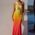 KYREE MAXI DRESS - MIMOSA OMBRE