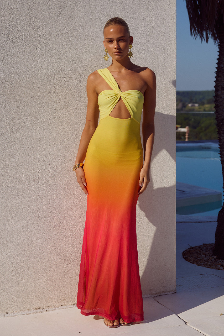 KYREE MAXI DRESS - MIMOSA OMBRE - KYREEMAXIDRESSMIMOSAOMBRE