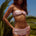 LAGOS TWIST BANDEAU BIKINI TOP - SADIE PINK