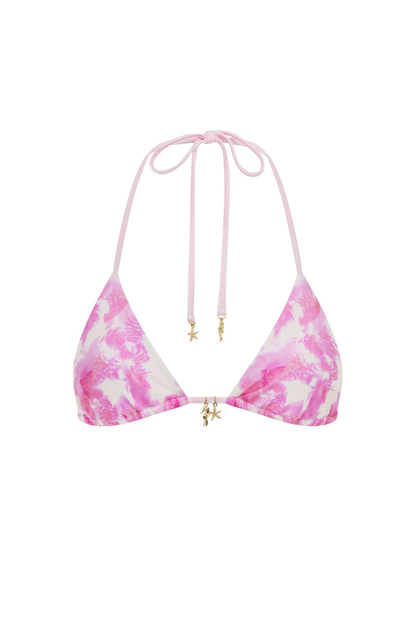 LAGUNA TRIANGLE BIKINI TOP - FANTASIA PINK - LAGUNATRIANGLEBIKINITOP-FANTASIAPINK