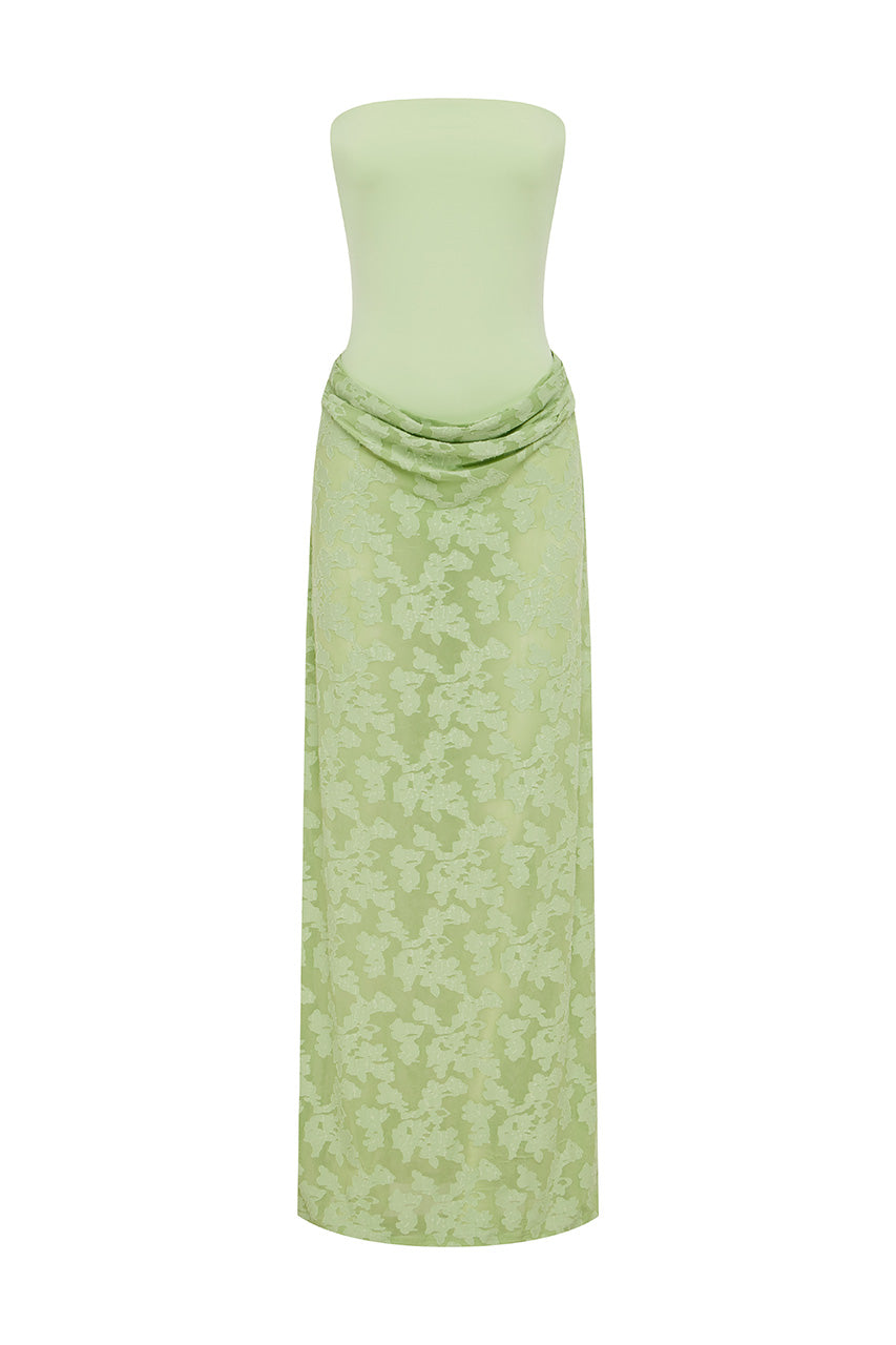 LAKITA STRAPLESS LACE MAXI DRESS - KEY LIME - LAKITASTRAPLESSLACEMAXIDRESS-KEYLIME