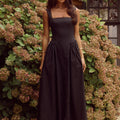 LANI MIDI DRESS - BLACK