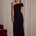 LARA ONE SHOULDER MAXI DRESS - BLACK