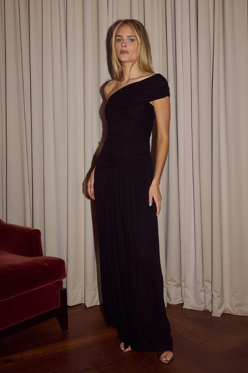 LARA ONE SHOULDER MAXI DRESS - BLACK - LARAONESHOULDERMAXIDRESS-BLACK_4