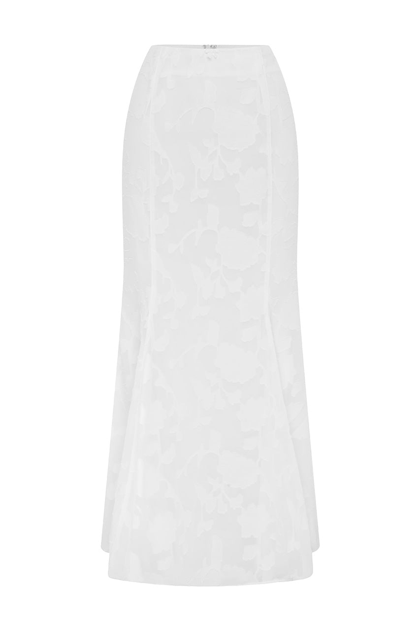 LARINA MAXI SKIRT - WHITE - LARINAMAXISKIRT