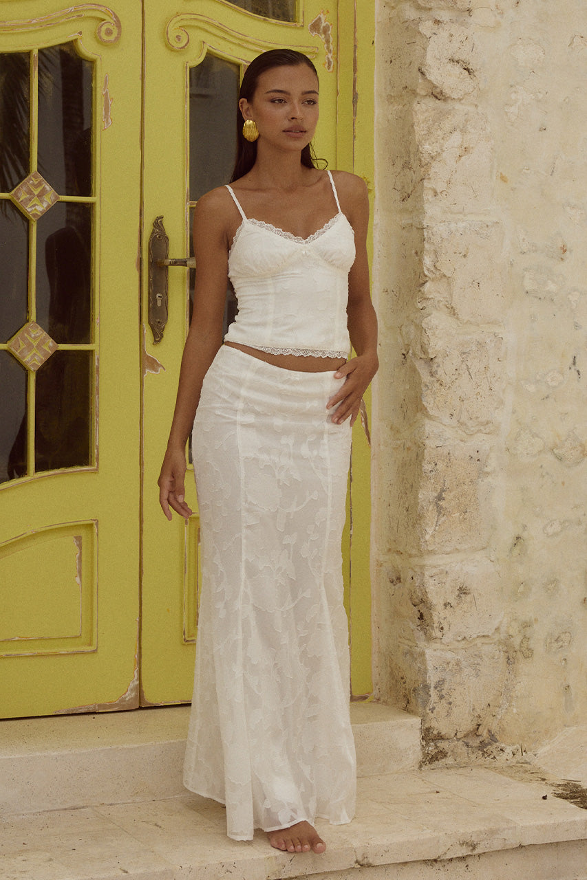LARINA MAXI SKIRT - WHITE - LARINATOPXLARINAMAXISKIRT-WHITE_5