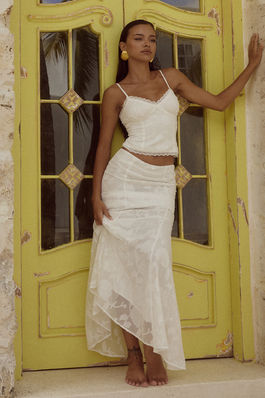 LARINA MAXI SKIRT - WHITE - LARINATOPXLARINAMAXISKIRT-WHITE_6