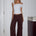 ZAVI STRAIGHT LEG JEANS - CHOCOLATE