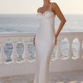 LAVENA FLORAL DETAIL MAXI DRESS - PEARL