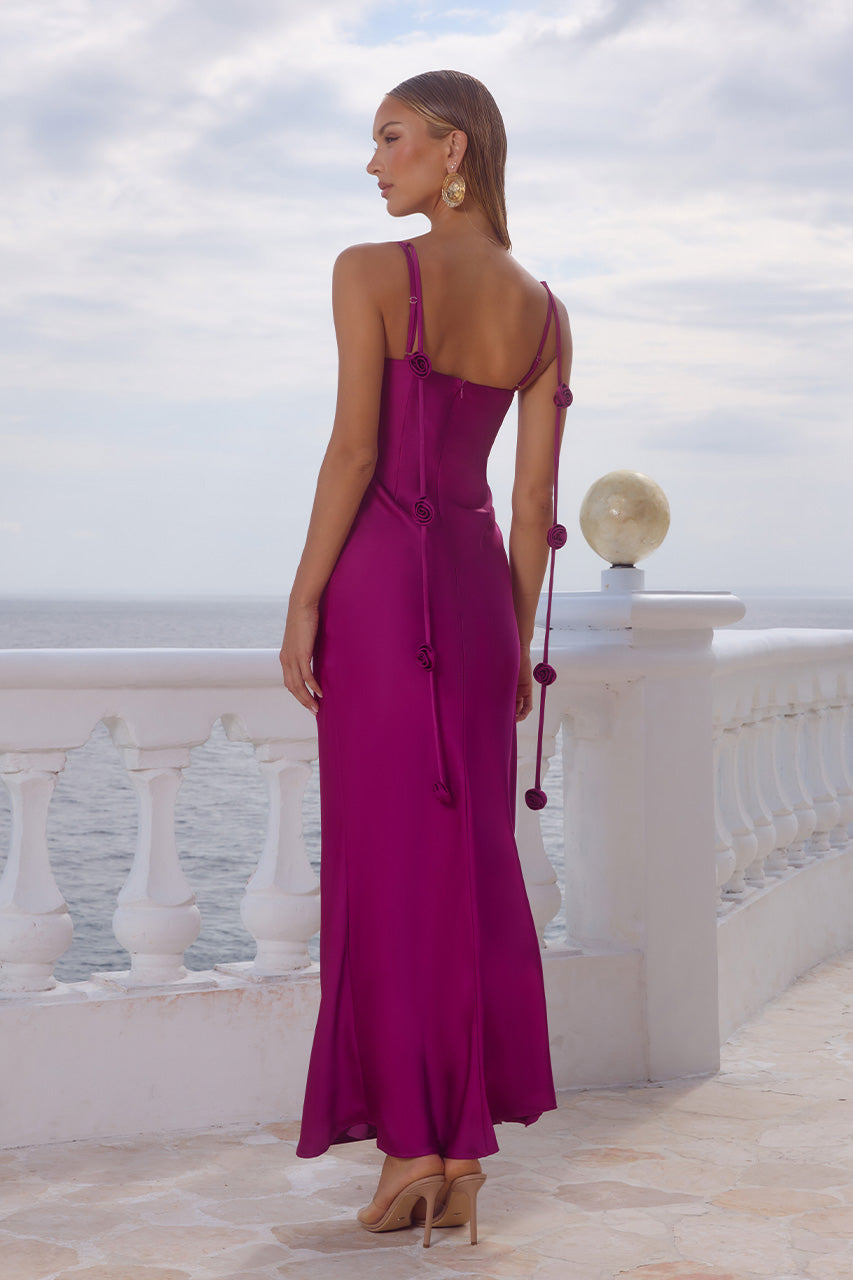 LAVENA FLORAL DETAIL MAXI DRESS - PLUM - LAVENAFLORALDETAILMAXIDRESS-PLUM_3