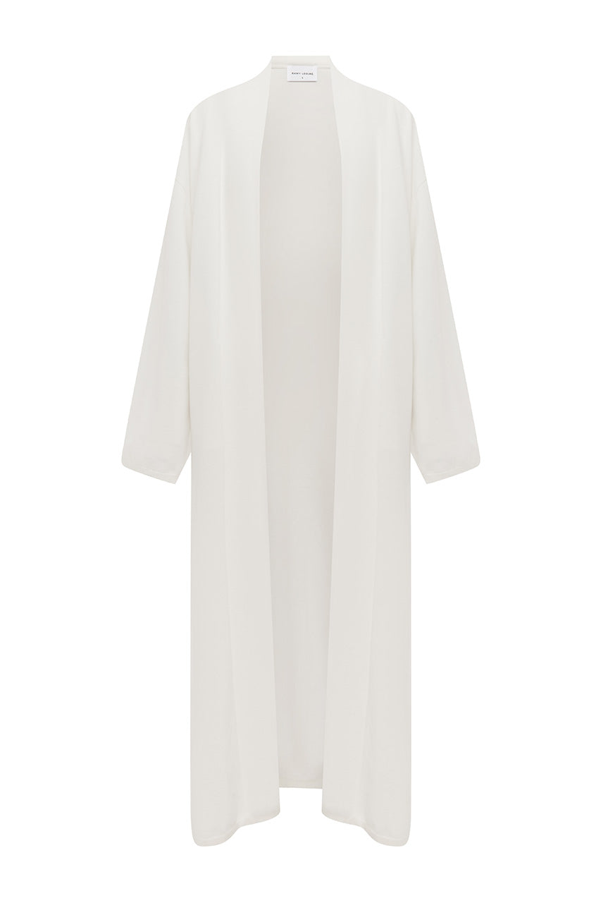 LAVINA LONGLINE KNIT CARDIGAN - CREAM - LAVINALONGLINEKNITCARDIGAN-CREAM