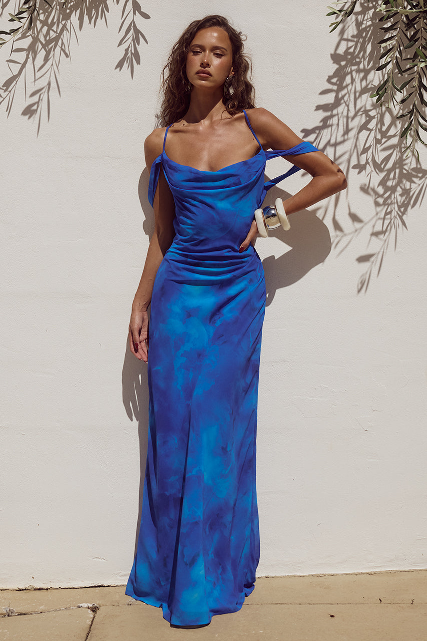 LAVONI CROSS BACK MAXI DRESS - RAMONA BLUE - LAVONI-MAXI-DRESS---RAMONA-BLUE