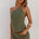 LEA ONE SHOULDER STRAPPY TOP - FERN