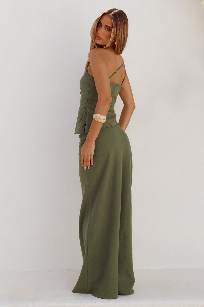 ADELINE STRAIGHT MAXI SKIRT - FERN - LEAONESHOULDERSTRAPPYTOPXADELINESTRAIGHTMAXISKIRT-FERN-6
