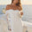 LEONA LACE LONG SLEEVE MINI DRESS - WHITE