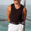 LEONARDO KNIT SINGLET - CHOCOLATE