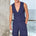 BASILE  TAILORED SHORTS - NAVY