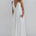 LEONORA DEEP V CORSET MAXI DRESS - WHITE