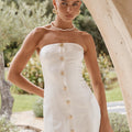 LEYNA MINI DRESS - WHITE