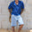 LIAM SHORT SLEEVE SHIRT - ROYAL