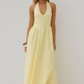 LIMONI MIDI DRESS - LEMON