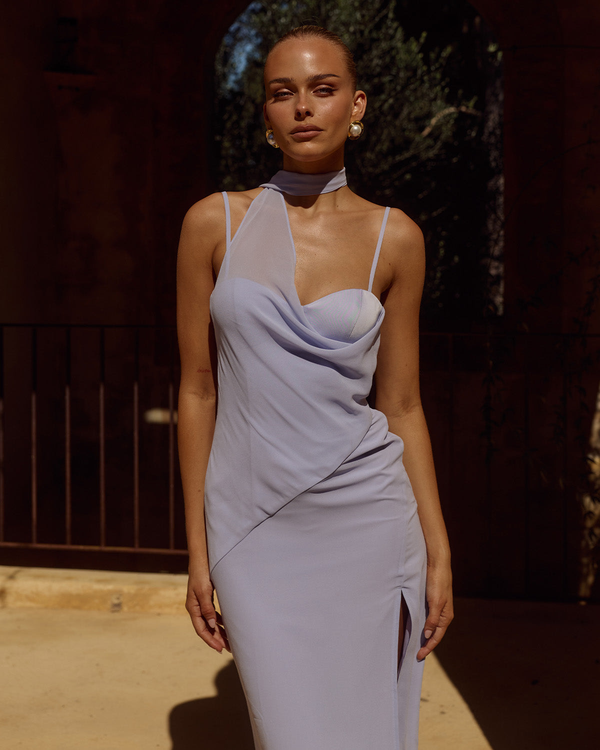 LIORA DRAPED SCARF MAXI DRESS - SKY BLUE - LIORADRAPEDSCARFMAXIDRESS-SKYBLUE-2