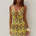 LIVIA HALTER COWL MINI DRESS - CASSIA YELLOW