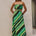 LOANI MAXI DRESS - GREEN STRIPE