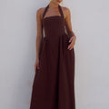 LOCKLEA MIDI DRESS - CHOCOLATE
