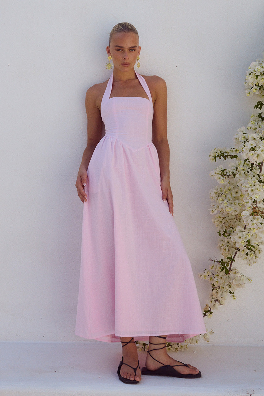 LOCKLEA MIDI DRESS - PINK XXL - LOCKLEADRESSPINK_3